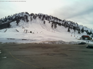 Schnee in Griechenland - Skigebiet Vasilitsa am 14. Dezember 2015